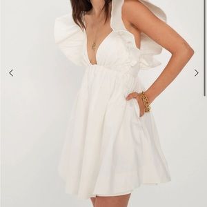 For Love and Lemons - Clementine Dress, White, M